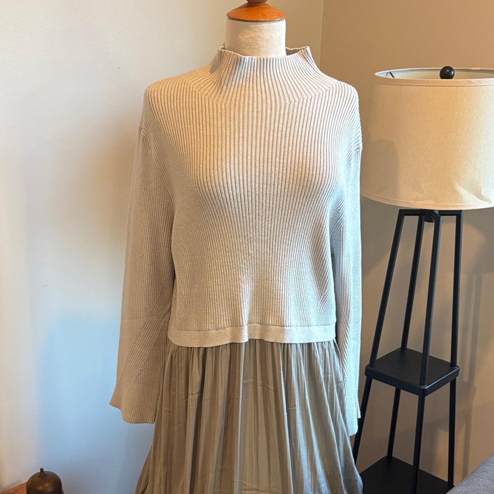 Anthropologie Pale green and Sage Maxi Dress